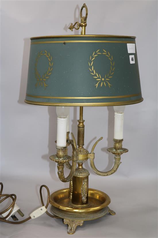 A French style Bouillotte lamp H.64cm